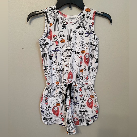 Disney Other - Disney Spotted Zebra Girls Nightmare Before Christmas Romper